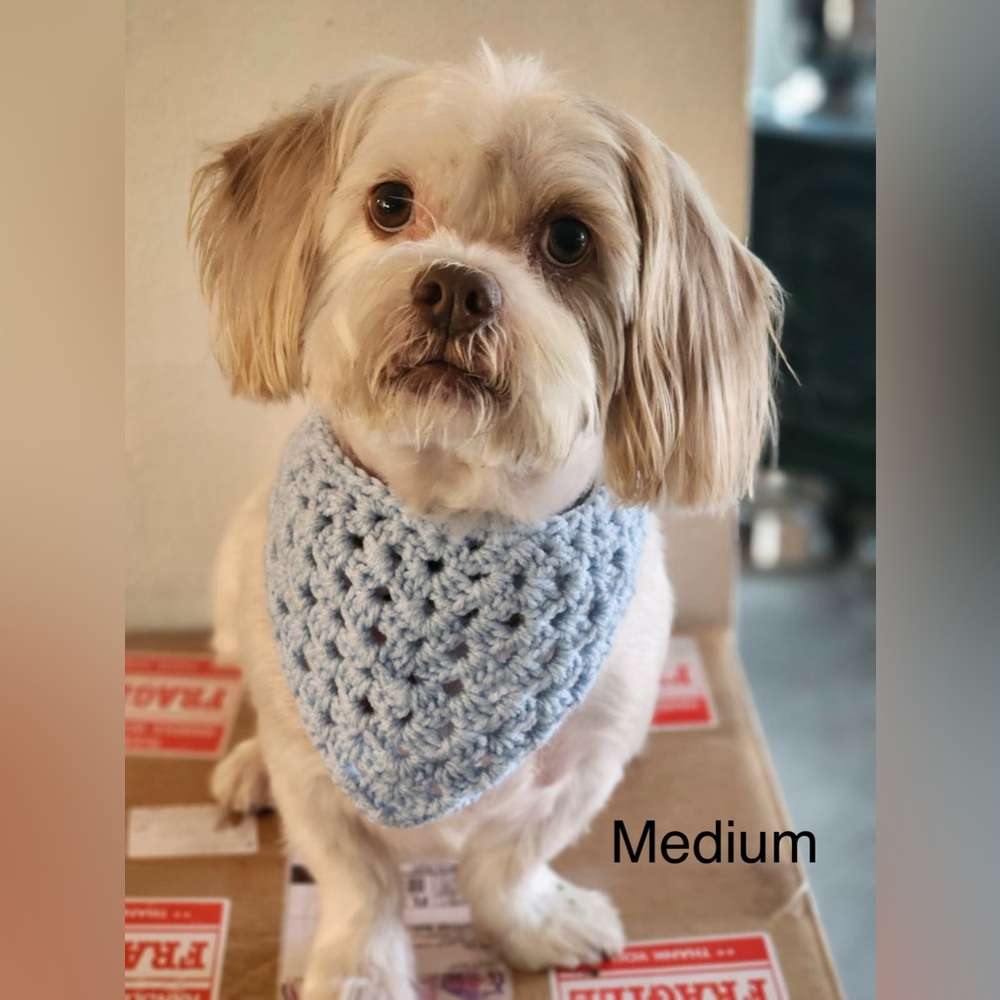 Crochet Pet Bandana Custom Order Listing - Picture 7 of 10